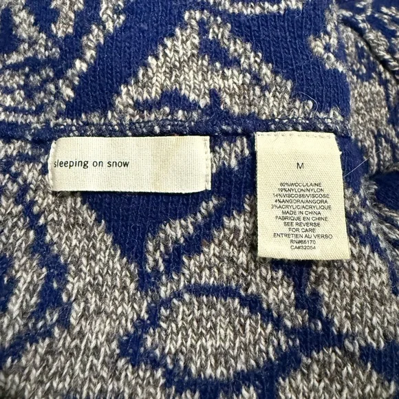 Sleeping on Snow brand Anthropologie wool cropped sweater - Picture 2 of 5